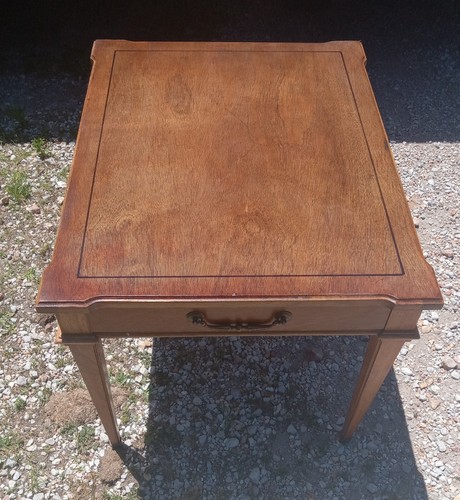 Mid century pecan - pecan, table