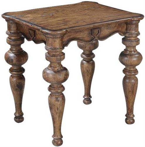 Round end table solid - table,